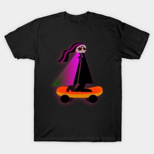 skateboard, strange girl  design skater T-Shirt